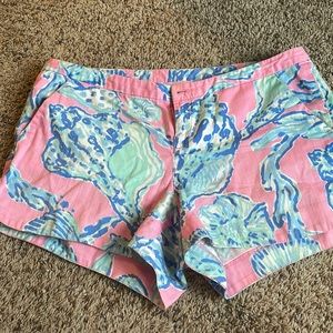 EUC Lilly Pulitzer Seashell Print Adie Shorts